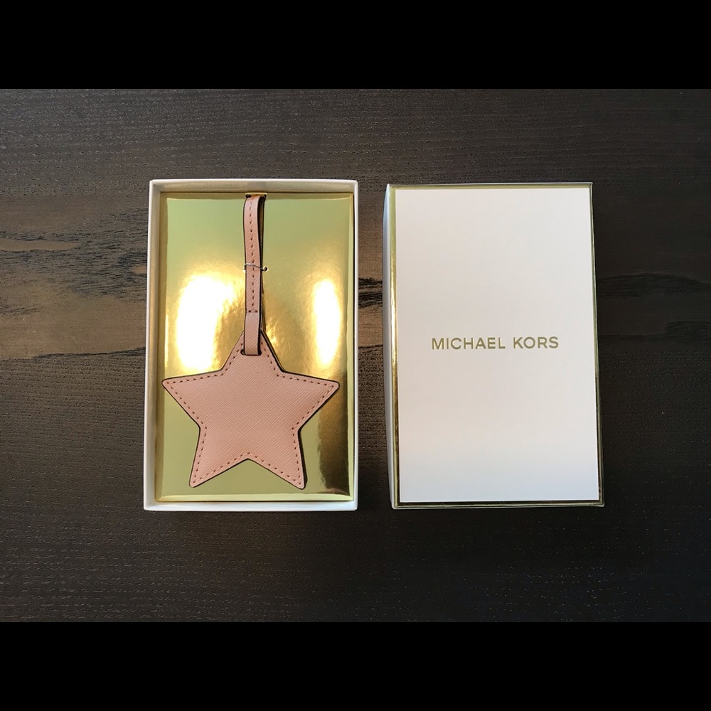 New Michael Kors Leather Star Bag Charm